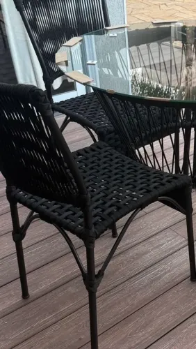 Conjunto Mesa com Cadeiras para Área Externa moderna leve duradoura 