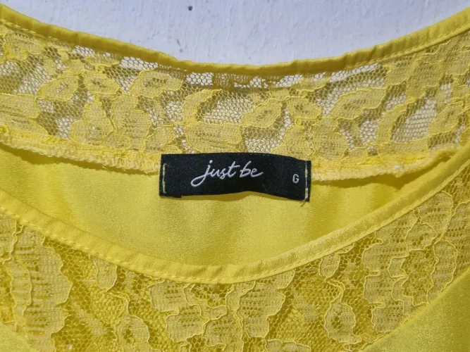 Vestido amarelo de alcinha just be