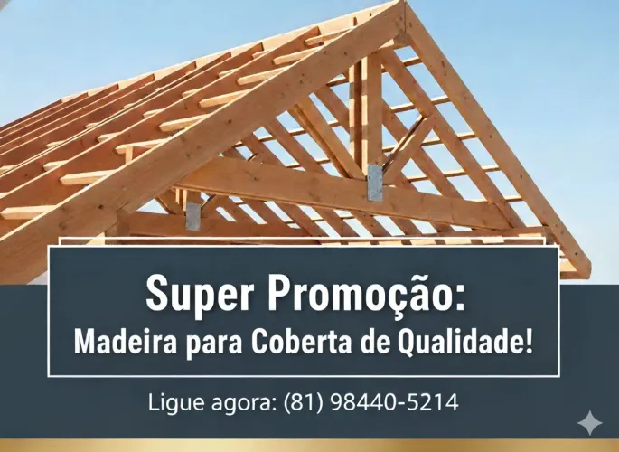Madeira para Coberta em Oferta Especial! 