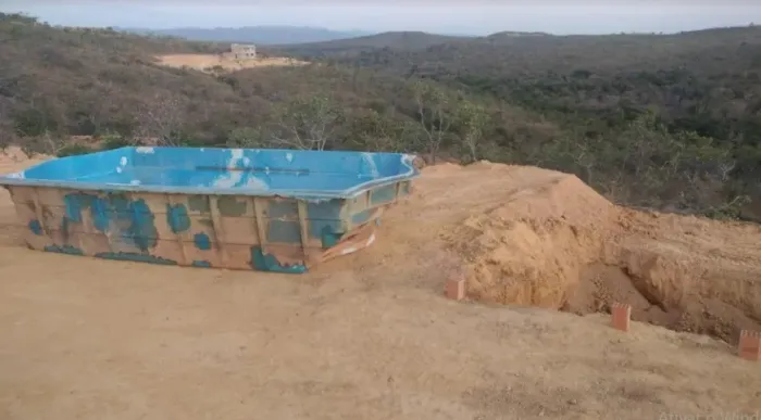 PISCINA DE FIBRA USADA MAS TOP