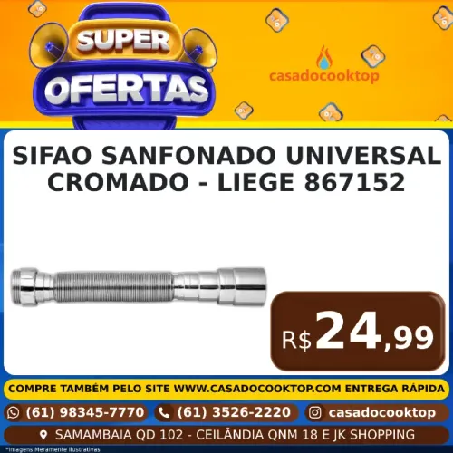 SIFAO SANFONADO UNIVERSAL CROMADO - LIEGE 867152