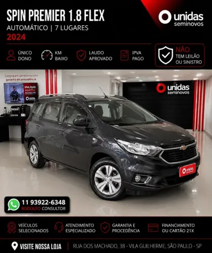 Chevrolet Spin Premier 1.8 8V Econo.flex 5P Aut. 2024