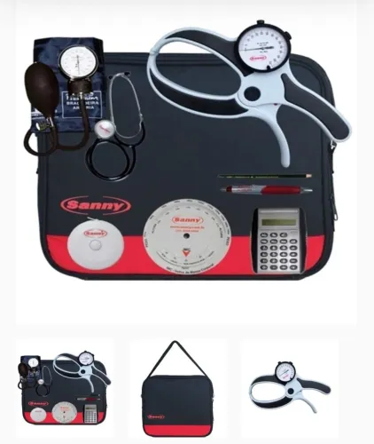 ? Kit Aparelho de Pressão + Estetoscópio Sanny - Completo