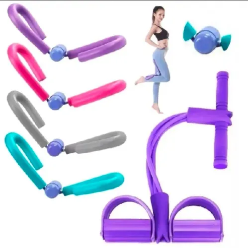 Aparelho Exercitador Borboleta + Elástico Extensor Pedal Exercício 