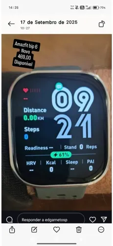 Relógio Amazfit bip6