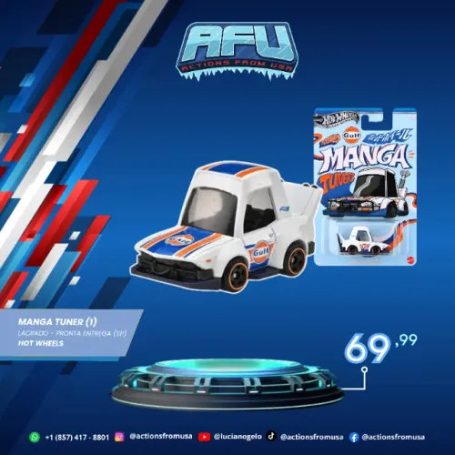 Hot Wheels Silver Series Gulf Racing Tooned - Manga tuner