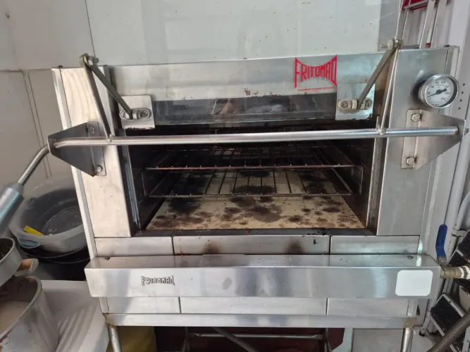 Forno Industrial Progás A Gás Com Porta Guilhotina Inox