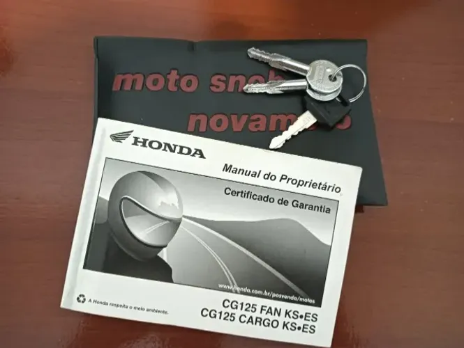 OPORTUNIDADE! Honda CG 125 Fan ES 2009/2010 única dona.