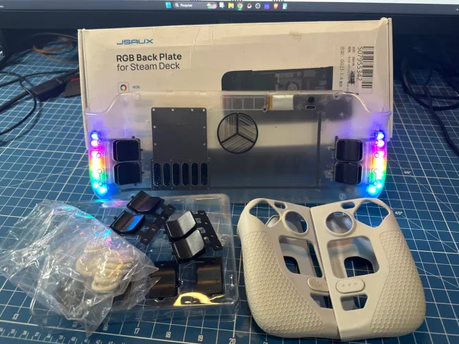 RGB Back Plate para Steam Deck usado mais como novo