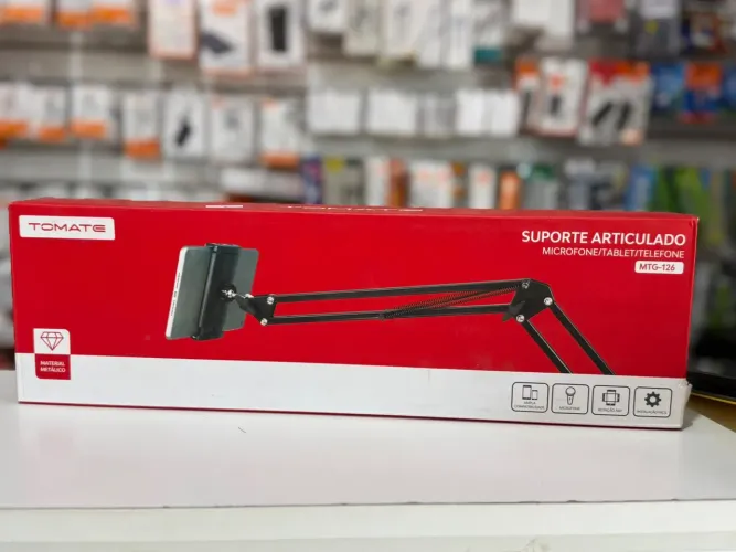 Suporte articulado microfone/tablet/telefone 