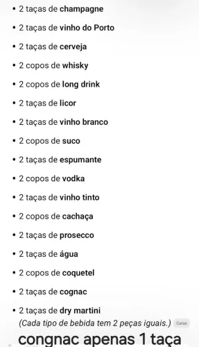 Conjunto de taças família imperial brasileira