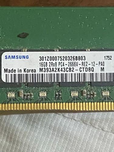 MEMÓRIA RAM DDR4 16 Gb ECC RDIMM