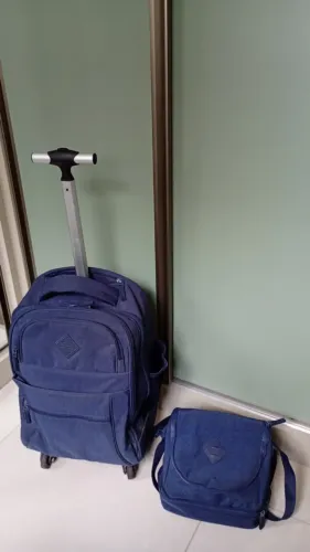 Mochila com Carrinho Sestini Rolling Crinkle - 4 Rodas, Praticidade e Estilo