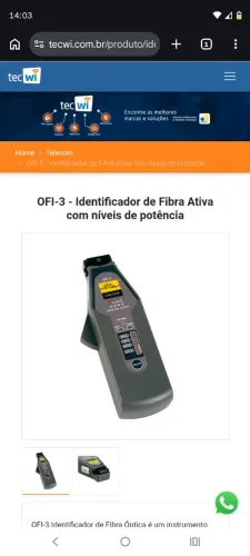 Identificador de fibra Novo