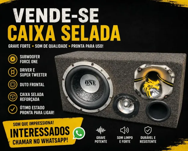 Caixa de som trio