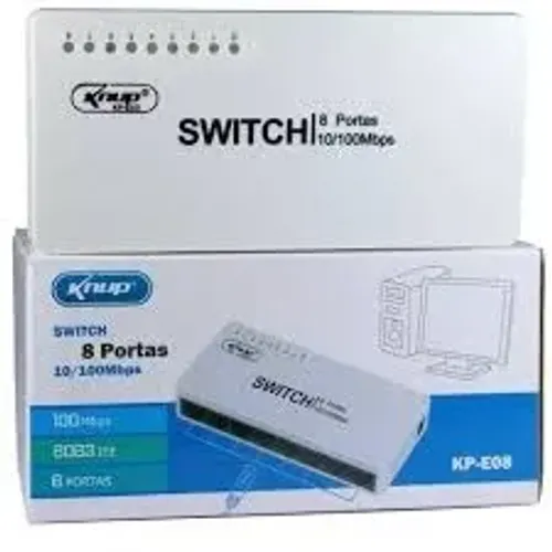 Switch De Rede 8 Portas 10/100mbps