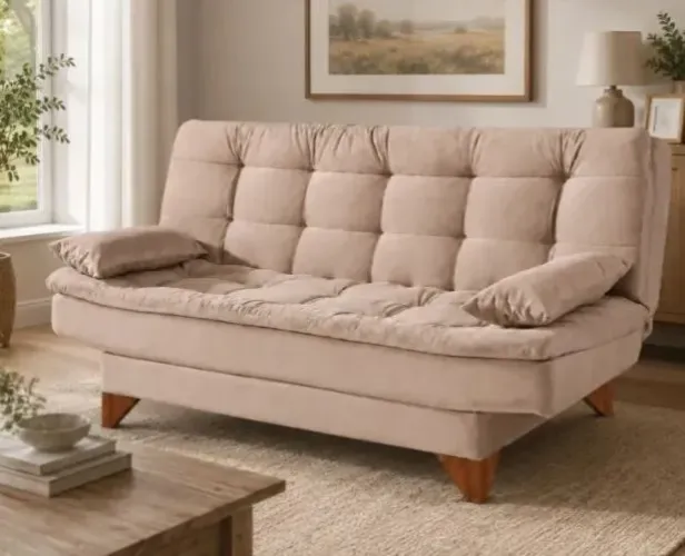 Sofá-cama de Luxo com Densidade 28 e FRETE GRÁTIS: TRAVA NA QUEIMA!!!