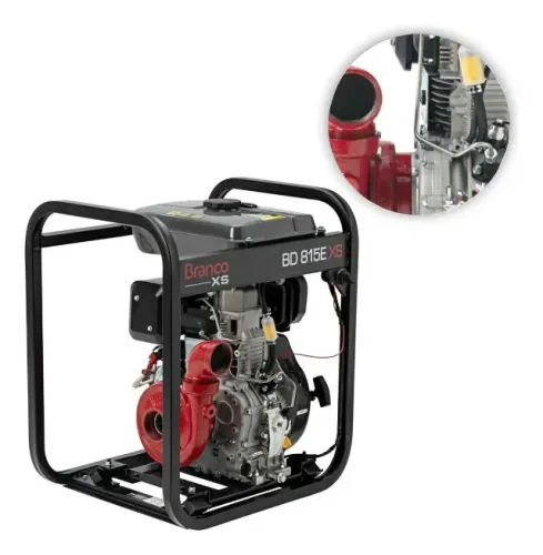 MOTOBOMBA DE INCENDIO BRANCO A DIESEL BD815E MOTOR 10CV