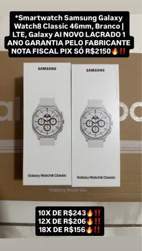 Samsung GALAXY watch8 Classic 46 mm novo lacrado