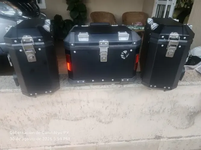 Top case e baús laterais para Hymalaian 450, originais royal enfield