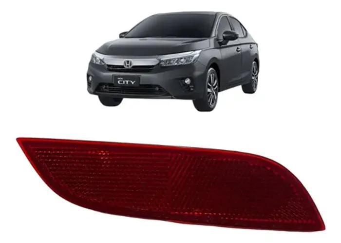 Refletor Esquerdo Parachoque Tras Honda City 2022 9320705 Vermelho