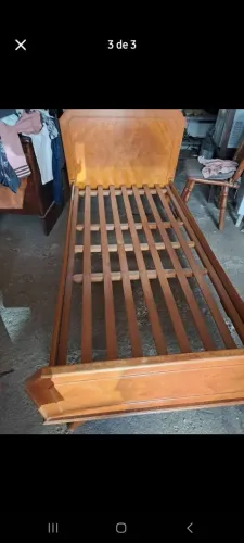 Cama madeira maciça solteiro 