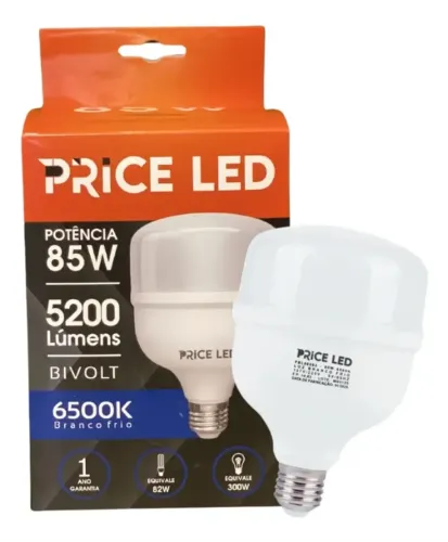 Lâmpada Led Bulbo 85w E27 Branca Fria Priceled