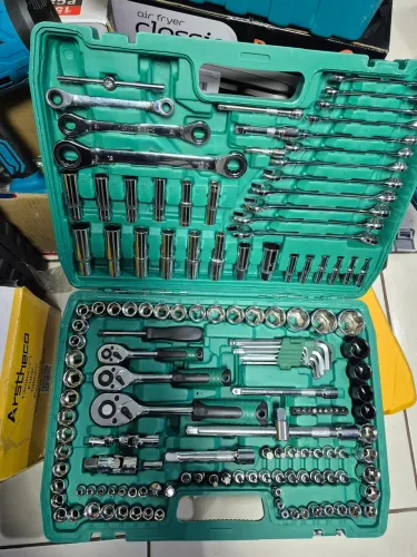 Kit de Catraca e sockets completo 216 peças