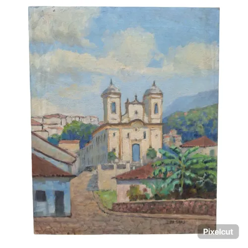 Quadro óleo sobre tela - Alberto Lima torres