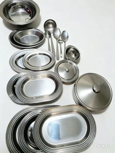 Jogo de sopeira de inox 13 peças