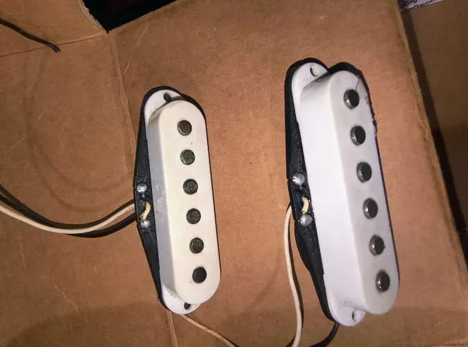 Captadores guitarra, braço/Ponte 