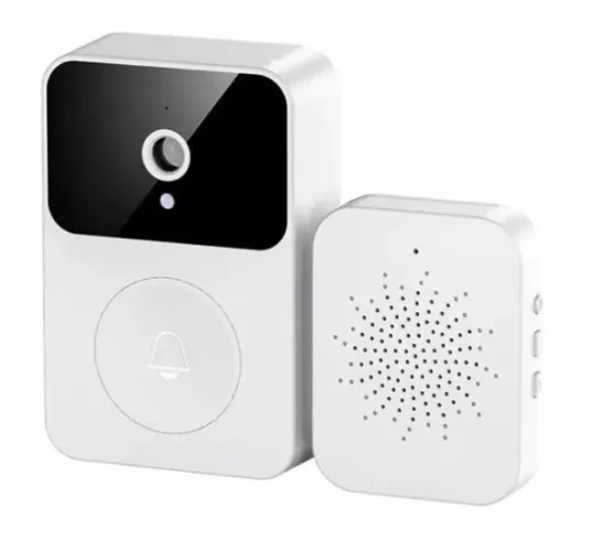 Campainha com câmera de vídeo porteiro sem fio wi-fi vê pelo celular
