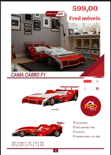 Cama infantil solteiro, entrega e monta, super promoção
