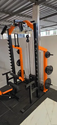 Estação De Musculação Mega Rack Full Com Polia