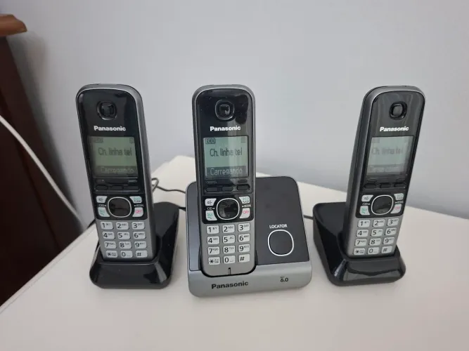 Três telefone sansung sem fio semi novo