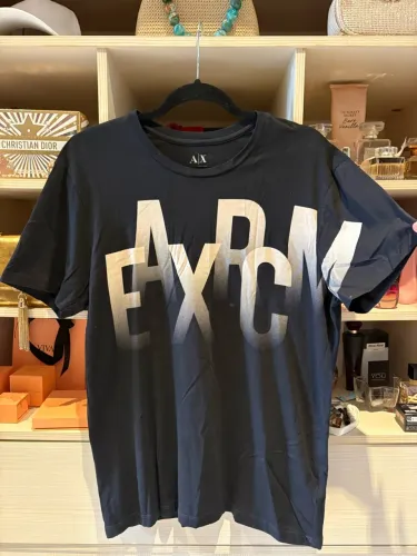 Camiseta Armani Exchange Preta Original Tamanho M