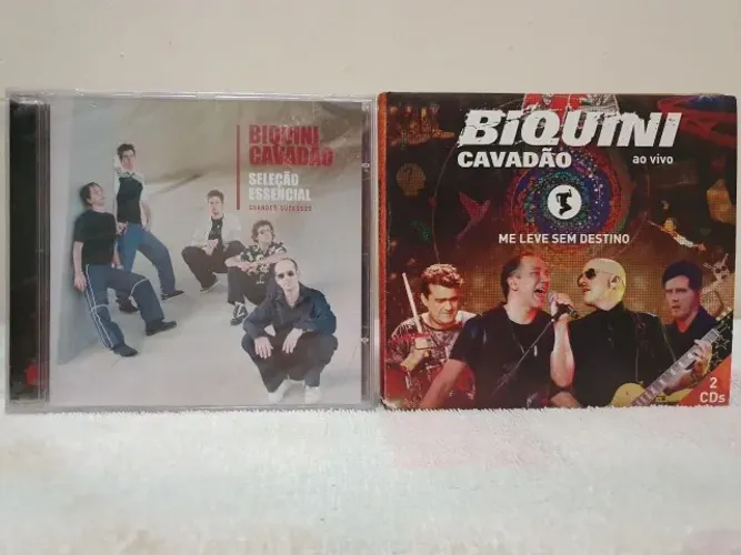 Lote com CDs discografia Biquíni Cavadão com 2 cds