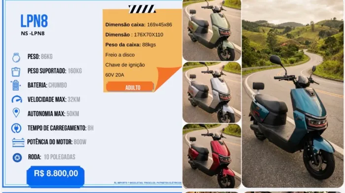 Moto elétrica LPN8