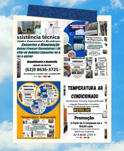 Tudo para você: Consertos/Manutenção em Geladeiras, Freezer,Ar condicionado e outros 