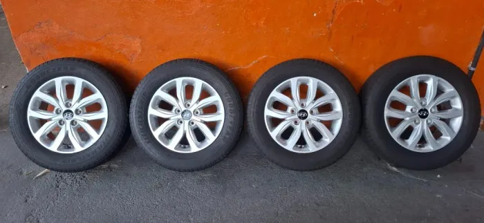 Rodas Aro 16 Originais Hyundai Creta + Pneus Goodyear 205 x 65 Efficientgrip_Aceito Cartão