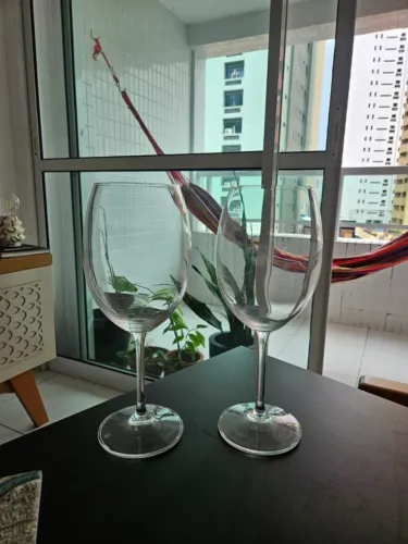 Par de taças para vinho em cristal | 2 unidades
