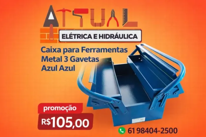 Caixa ferramenta metal