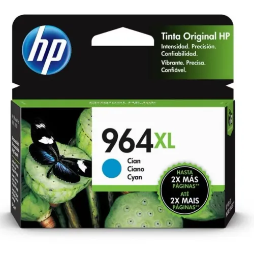 Cartucho Original HP 964XL Ciano/Cyan 3JA54A Novo Sem Caixa