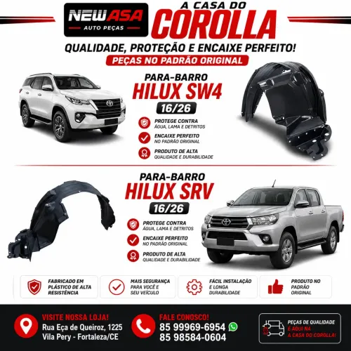 ASA DE URUBU - PARA BARRO HILUX SW4 e SRV 16/26 INSTALAÇÃO IMEDIATA