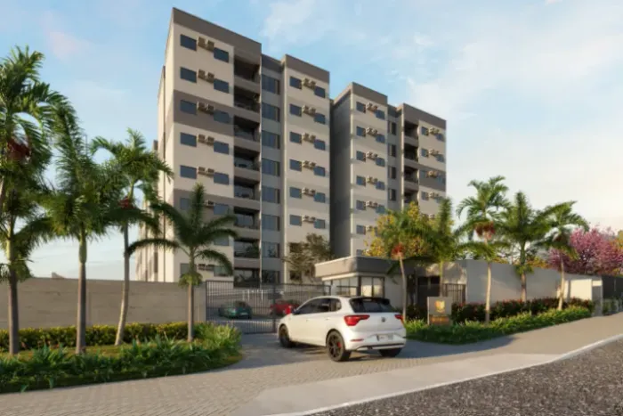 Apartamento próximo ao centro com varanda, 2 quartos