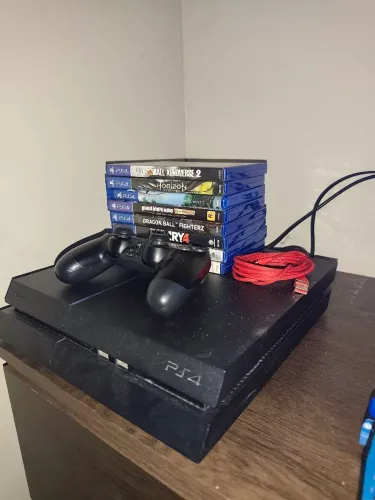 PS4 Completo com 7 Jogos + Controle Original | Só Ligar e Jogar