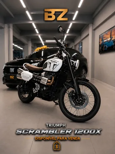 TRIUMPH SCRAMBLER 1200x - Baixo Km - impecável
