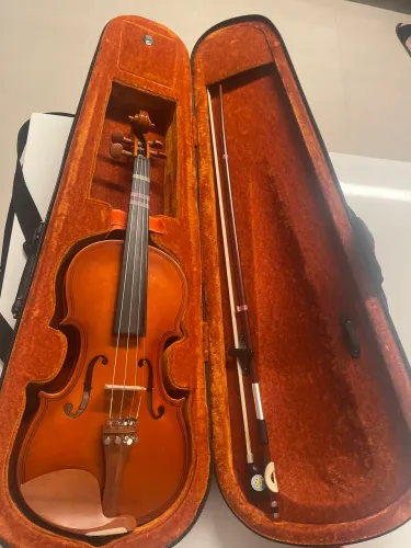Kit Violino Hofma By Eagle Hve241 4/4 + Afinador + Espaleira
