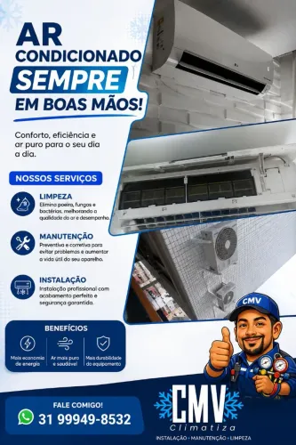 INSTALAÇÃO, MANUTENÇÃO E LIMPEZA DE AR-CONDICIONADO ?