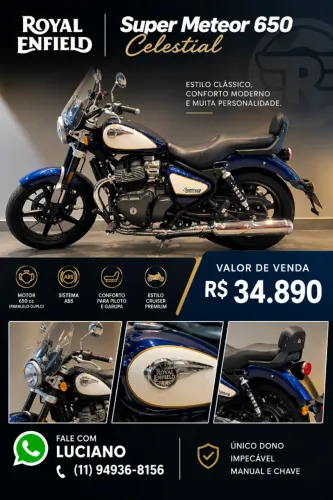 LINDÍSSIMA_Royal Enfield Super Meteor 2026 Celestial 650cc - Luc